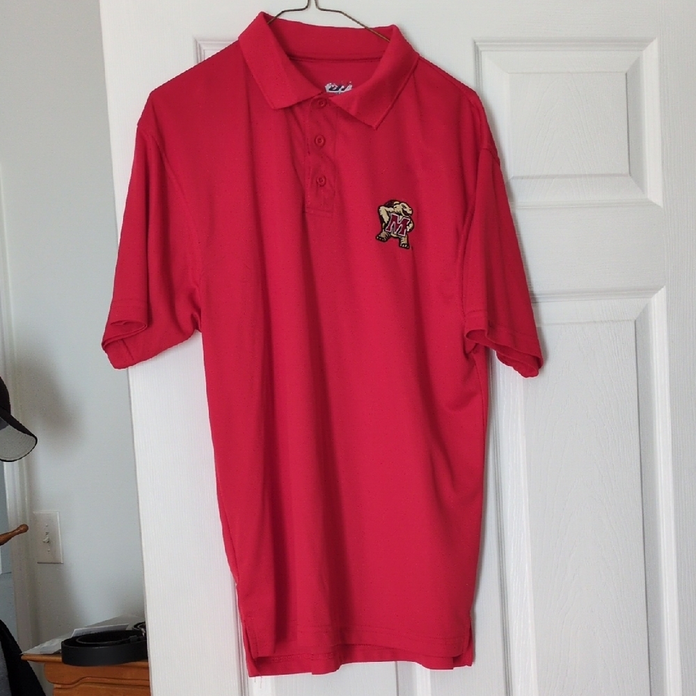 University Of Maryland Men's Red Polo Shirt